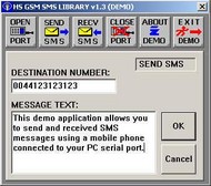 HS GSM SMS C Source Library screenshot